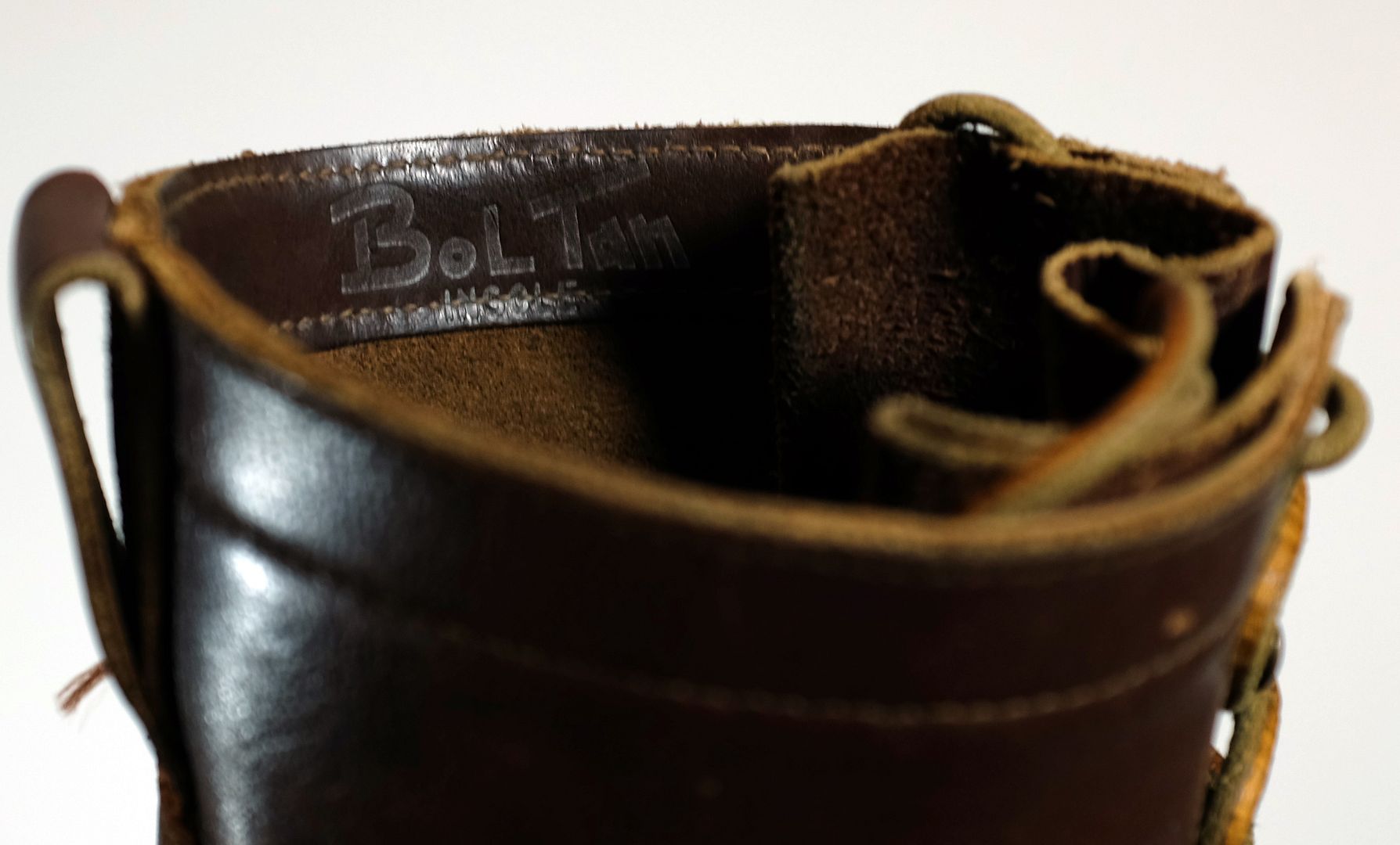 Vintage 1950s Star Brand Work Boot 8EE men's workwear leather shoe