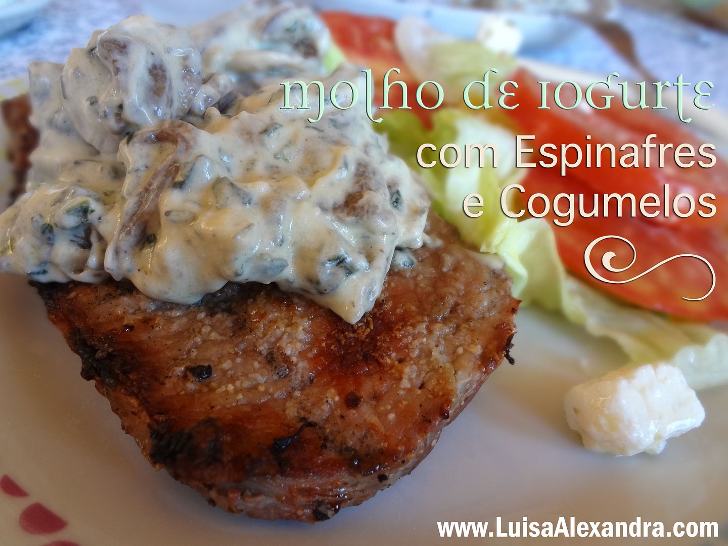 Molho de Iogurte com Espinafres e Cogumelos photo DSC05604.jpg