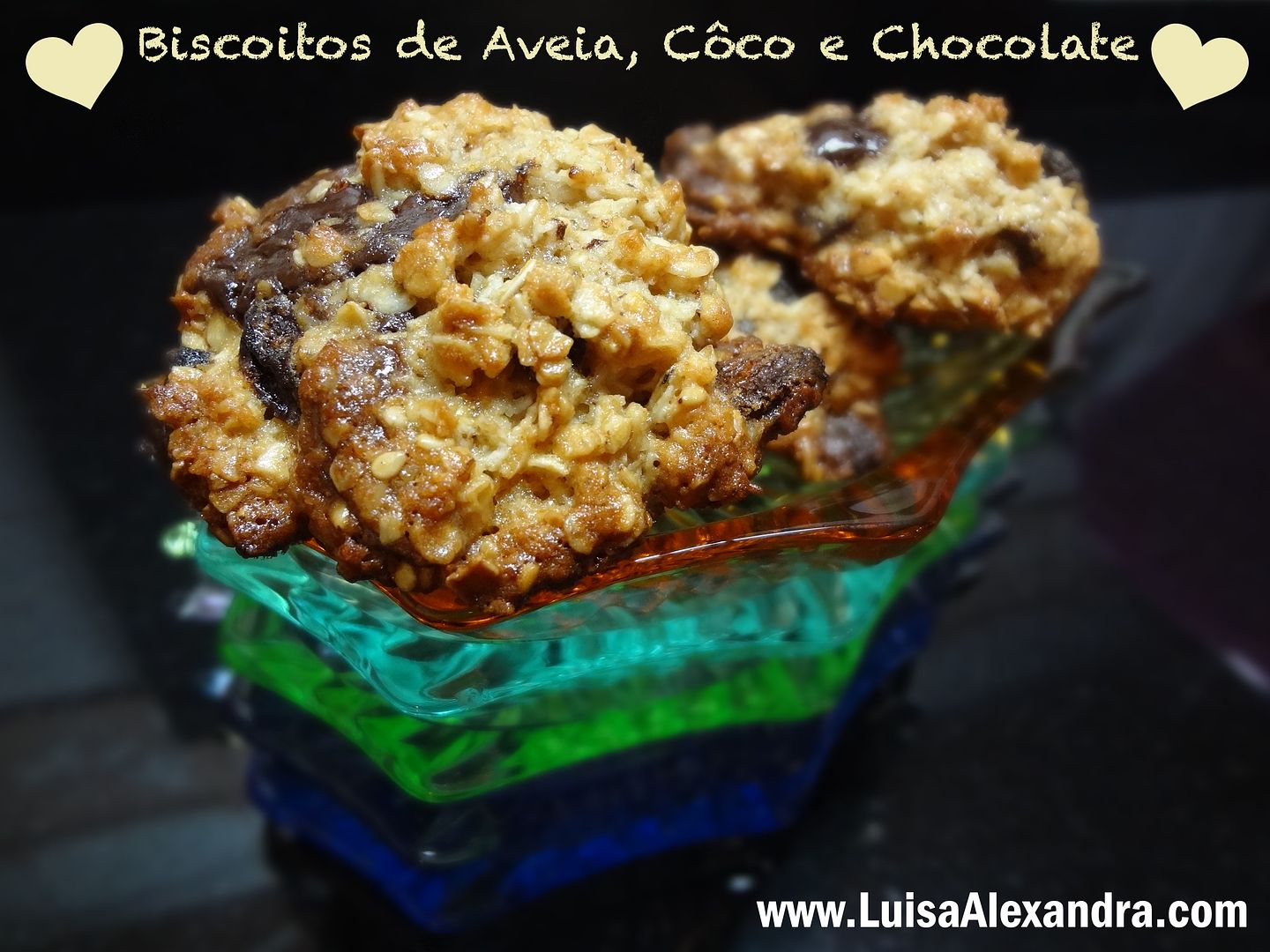 Biscoitos de Aveia com coco e chocolate photo DSC05637.jpg