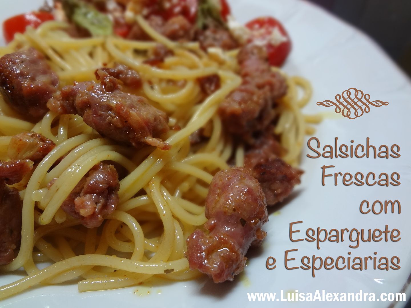 Salsichas Frescas com Esparguete e Especiarias photo DSC06455.jpg