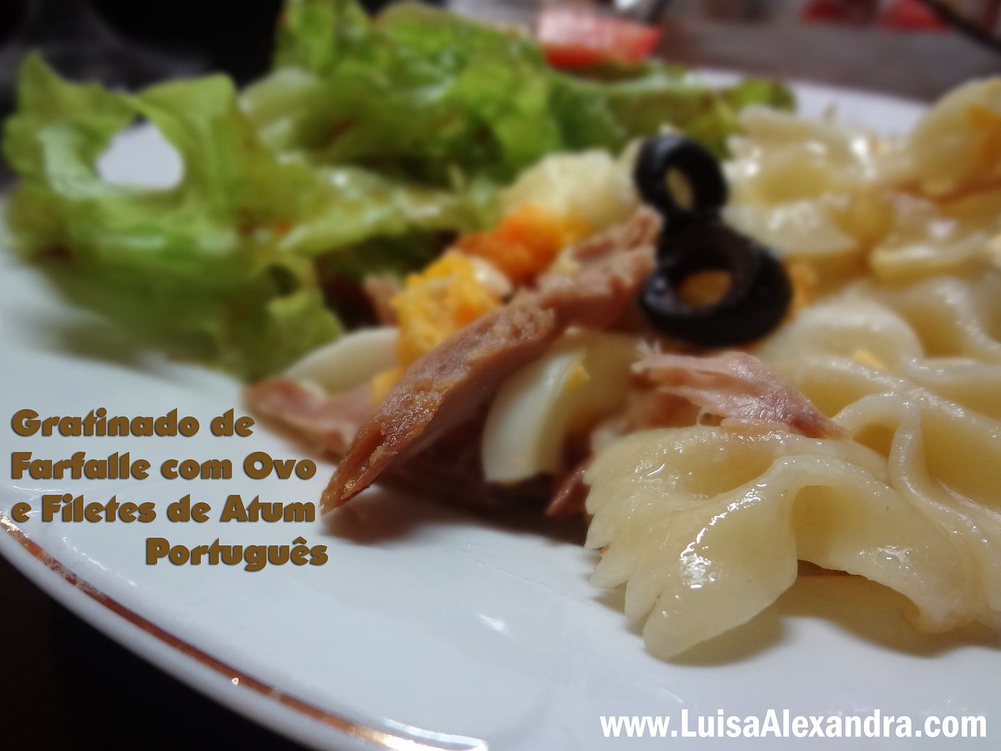 Gratinado de Farfalle com Ovo e Filetes de Atum photo DSC06531.jpg