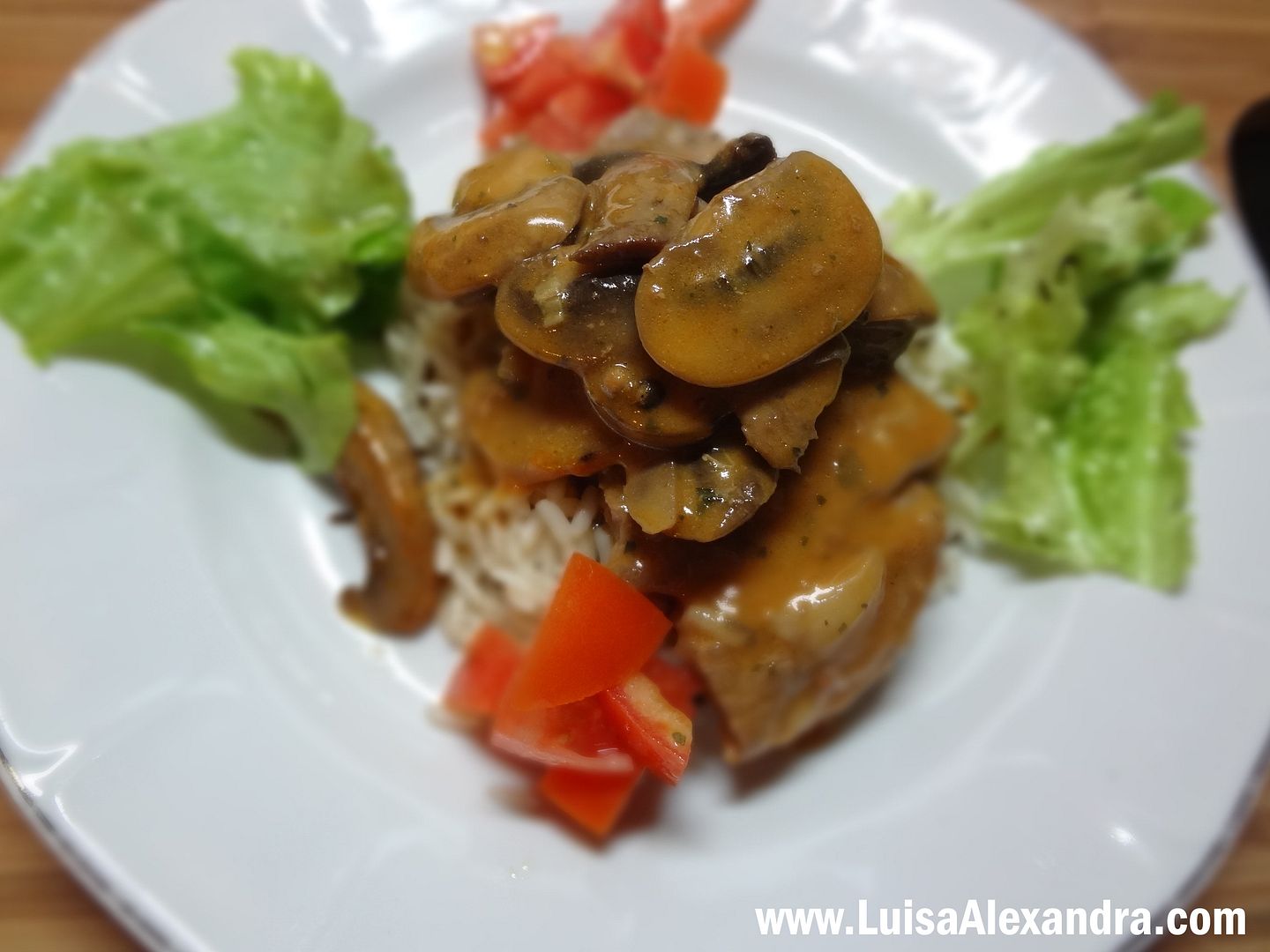 Bifinhos de Vitela com Molho de Pimenta acompanhado com Arroz Selvagem Mix photo DSC08160.jpg