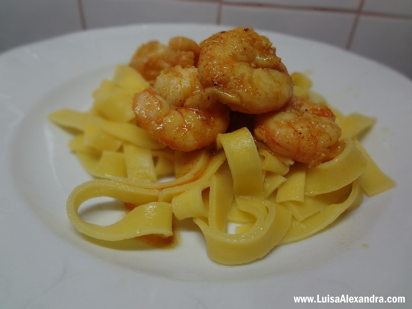 Miolo de Camarao Gigante com Tagliatelle photo DSC01526.jpg