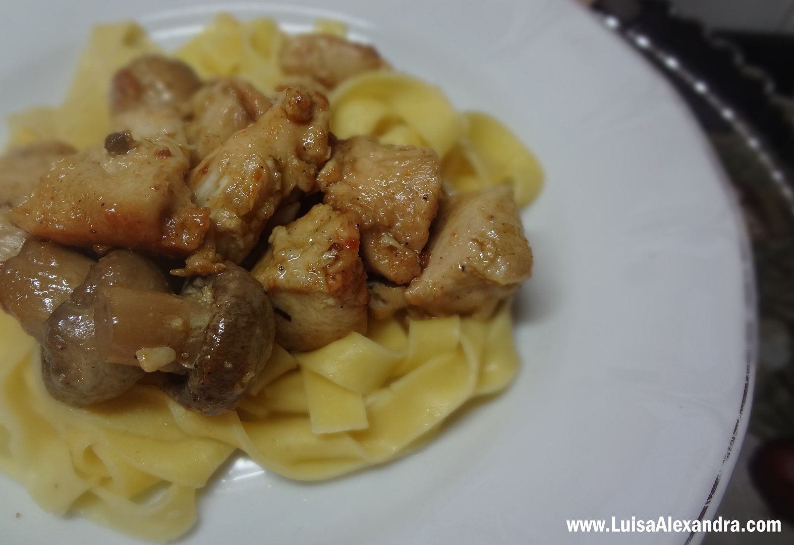 Cubos de Frango com Molho de Soja e Tagliatelle photo DSC01710.jpg
