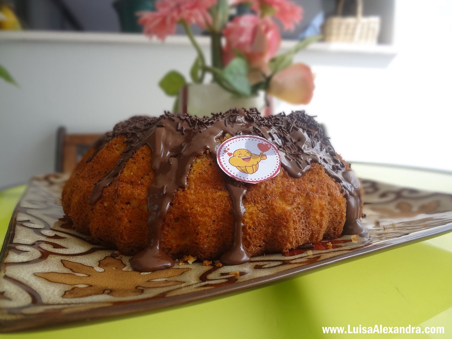 Bolo de Iogurte com Sementes de Papoila e Cobertura de Chocolate photo DSC02539.jpg