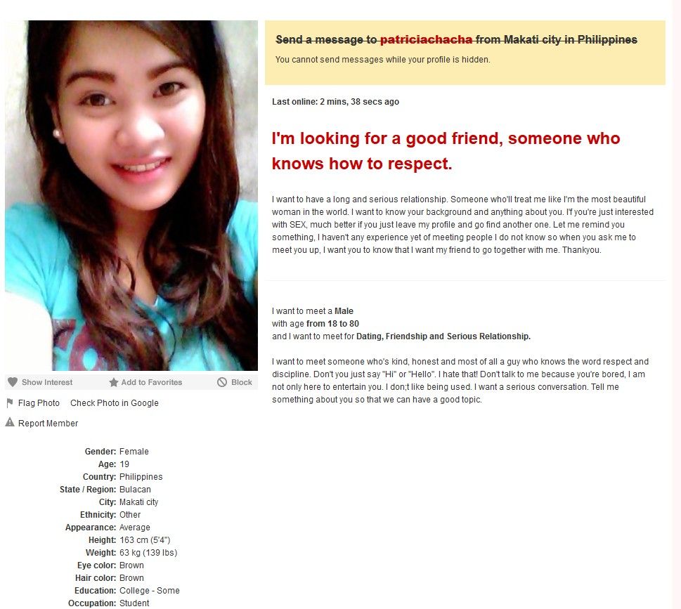 Spotting fake dating profiles