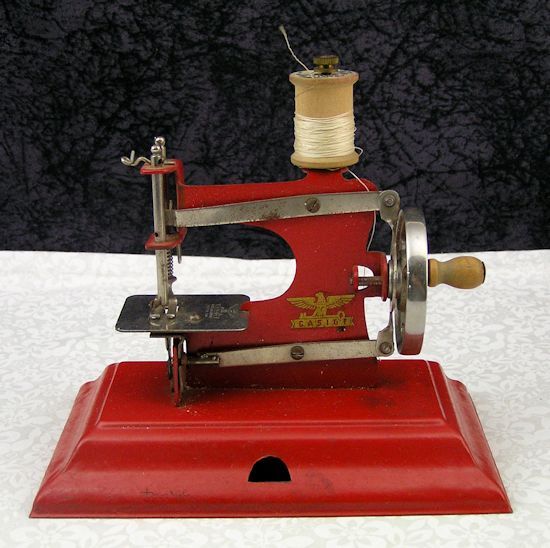 Antique German Casige Miniature Toy Sewing Machine w/Original Box eBay
