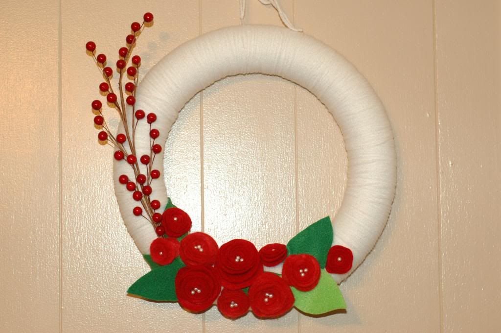 2012 Rose Yarn Wreath