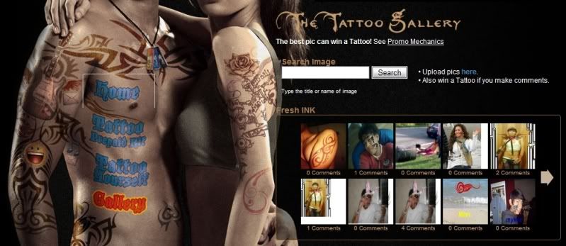 To join the promo, you must save your tattooed photo to the Gallery.