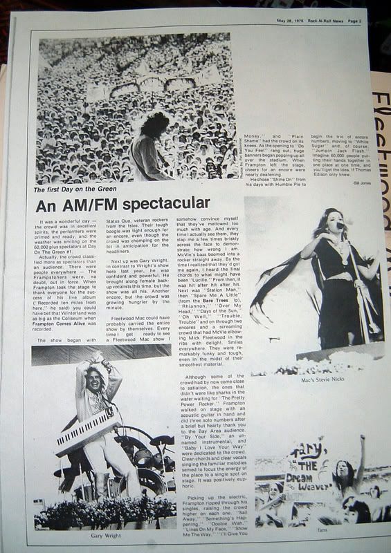 Days on the Green April 24 to May 1, 1976 The Ledge