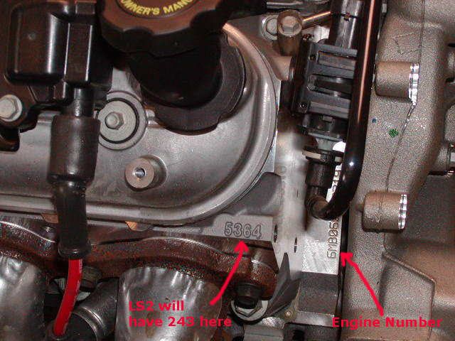 Do ls motors have vin numbers on them? - Lateral-g Forums