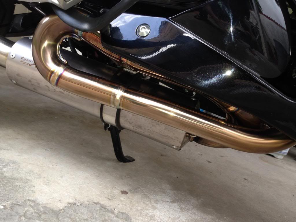 grom exhaust with o2 bung