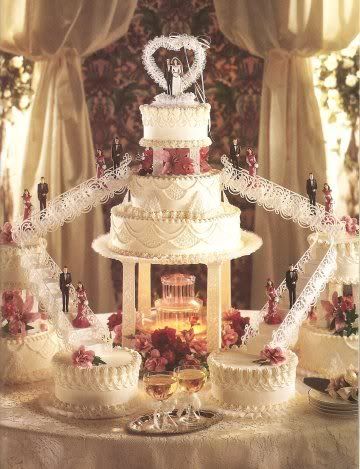 Wedding Cake With Fountains
