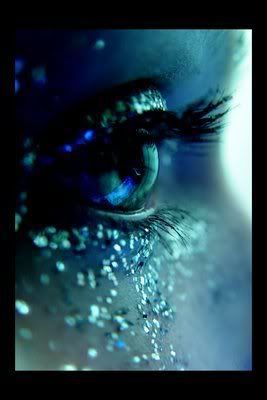 Blue Glitter Eye