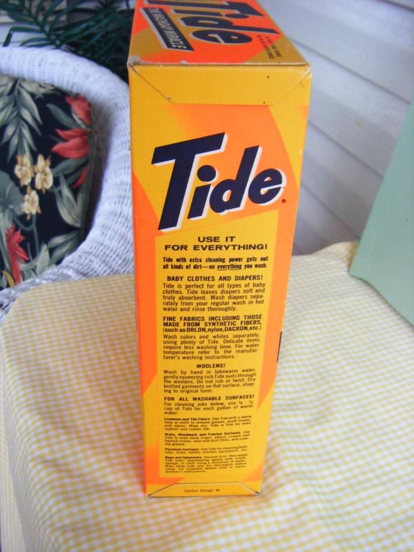 Vintage Sealed Box Tide Detergent Antique Laundry Soap Powders