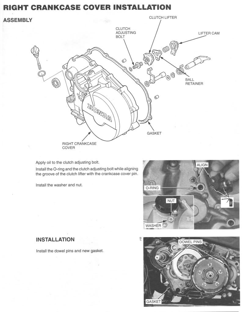 Honda atv clutch adjustment #5