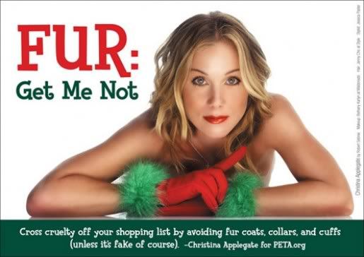 AussiE-media : Christina Applegate for PETA campaign