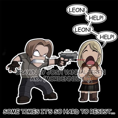 LeonAndAsley.jpg Leon shoots Ashley? AHHHH! image by Vampirewhu