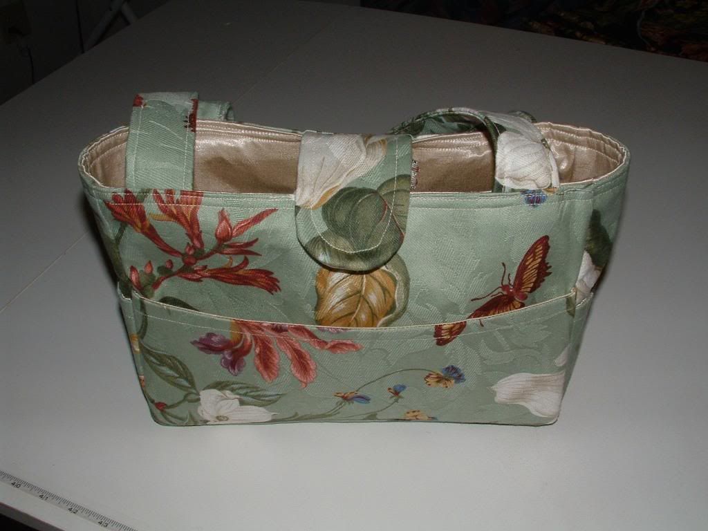 Green Foral Purse
