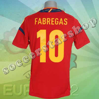 Fabregas Jersey Number Spain