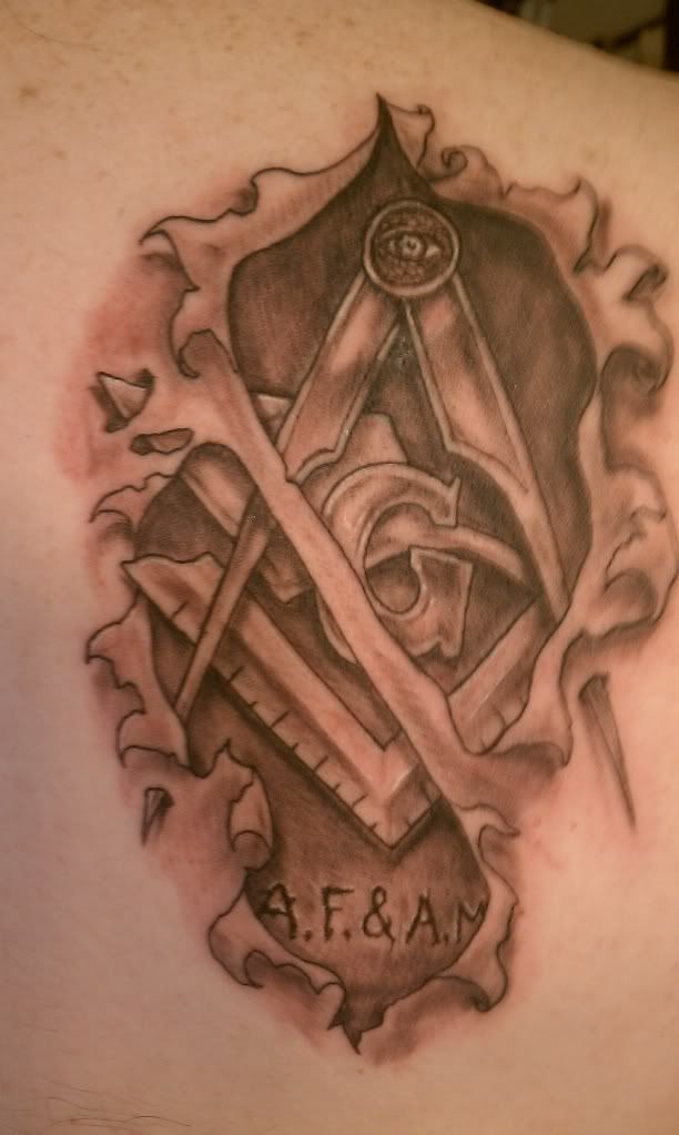 masonic tattoos. Here is my Tattoo .