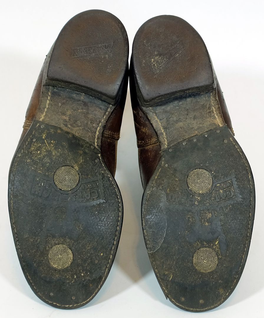 Vintage 1950s Star Brand Work Boot 8EE men's workwear leather shoe ...