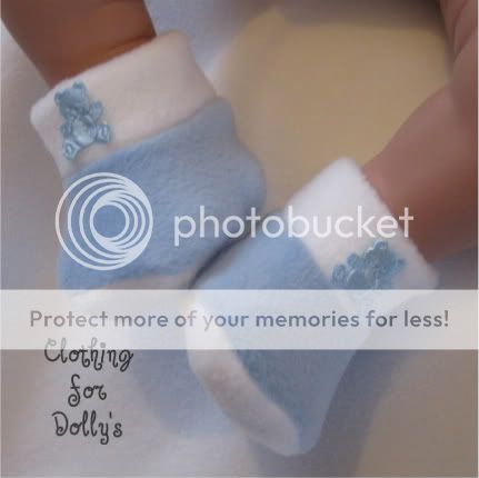 BABY DOLLS BLUE BOOTIES FIT FIRST BORN ANNABELL 14  