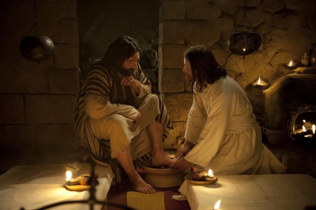 Jesus washing feet