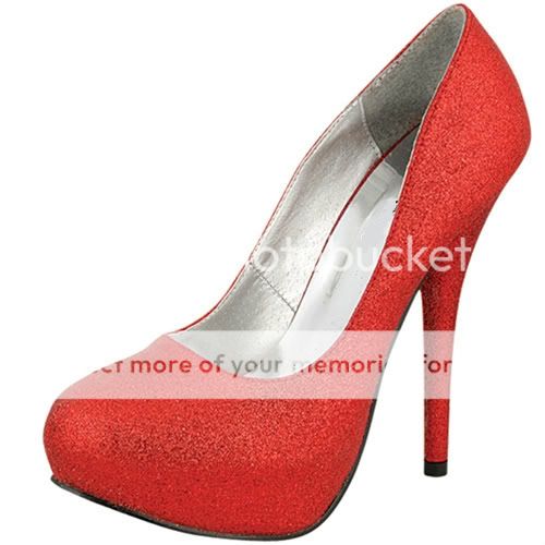 Red Glitter High Heels Pumps Evening Party Designer Fashion Womens