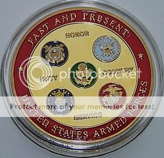 Armed Forces Thank You 24KT Gold Commemorative Medallion