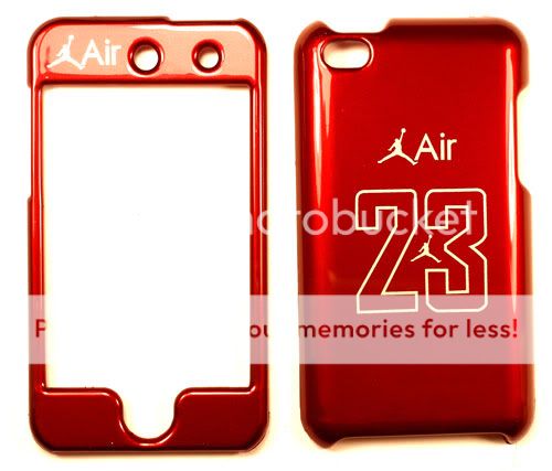 Air Jordan Red Apple Ipod Touch 4 Faceplate Case Cover Snap On  
