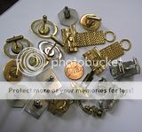 pair Vintage Cufflinks 1 Tack, RHINESTONES & MORE vgc  