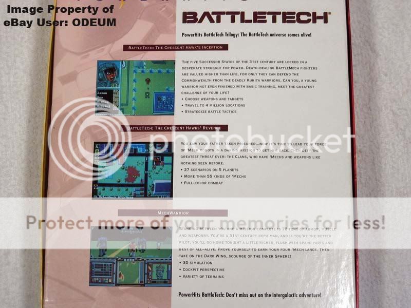 PowerHits BattleTech Crescent Hawks Inception/Revenge/Mechwarrior 