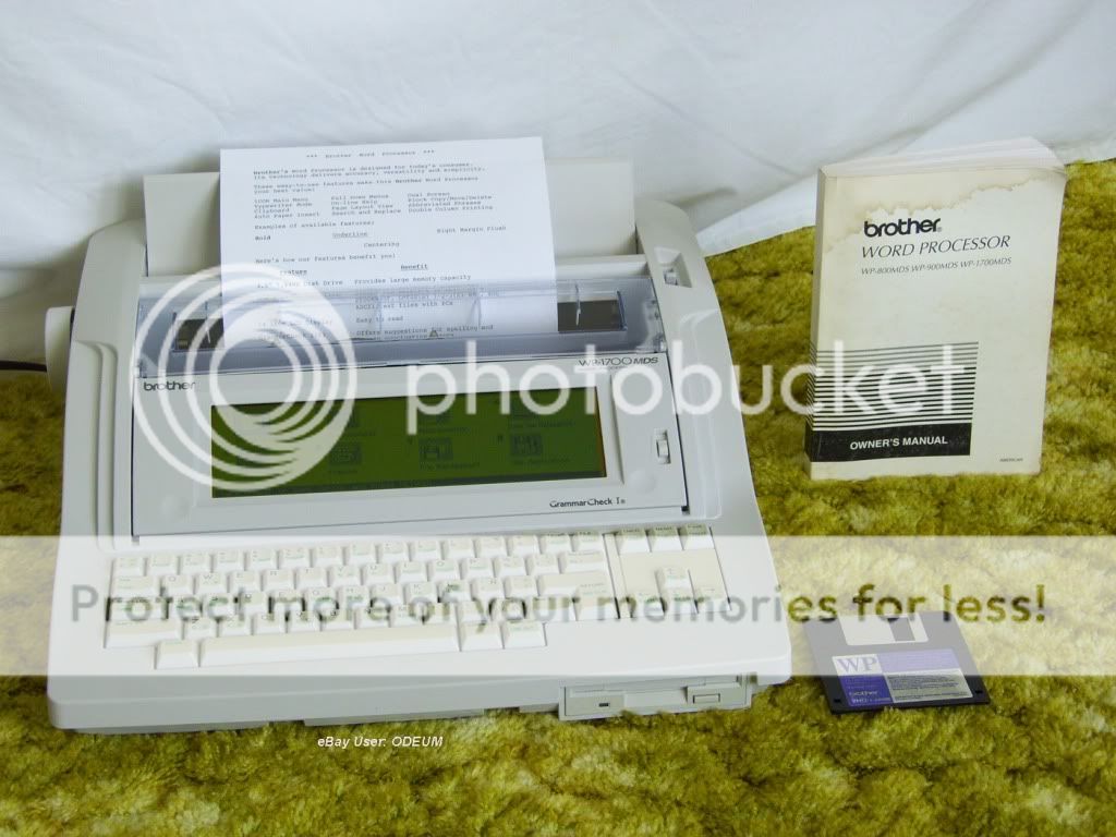 Brother WP 1700 MDS Word Processor Electronic Typewriter LCD Screen Daisywheel